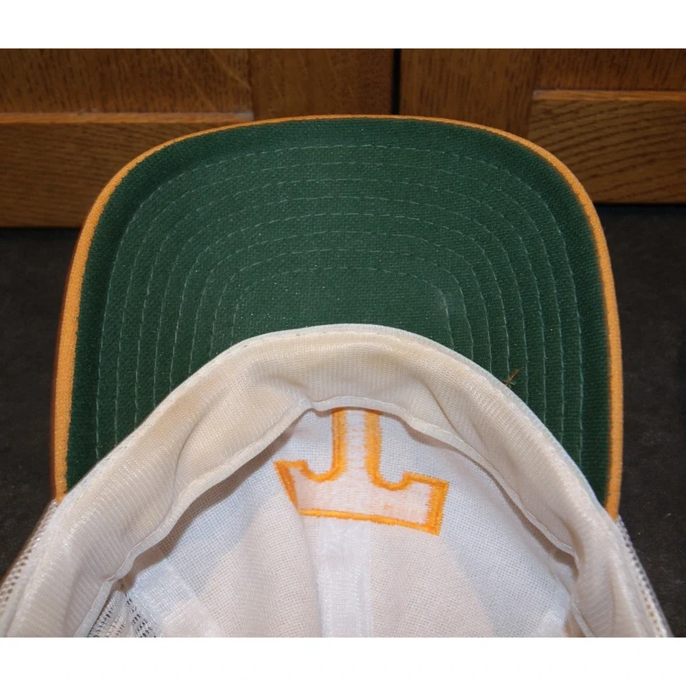 Vintage Tennessee Volunteers Hat Bacon & Company Orange White Trucker Snapback